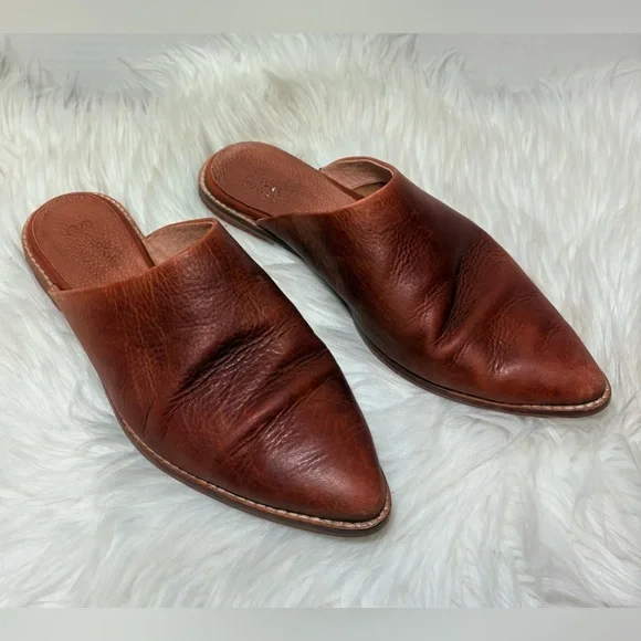 SEYCHELLES Impersonate Tan Leather Mules - Picture 4 of 7